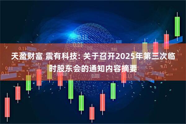 天盈财富 震有科技: 关于召开2025年第三次临时股东会的通知内容摘要