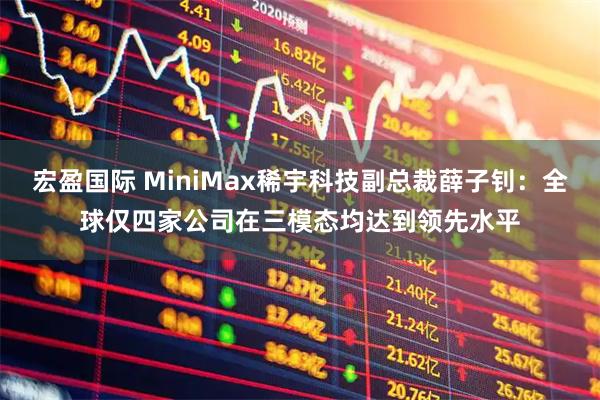 宏盈国际 MiniMax稀宇科技副总裁薛子钊：全球仅四家公司在三模态均达到领先水平