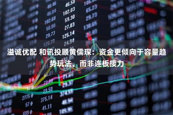 溢诚优配 和讯投顾黄儒琛：资金更倾向于容量趋势玩法，而非连板接力